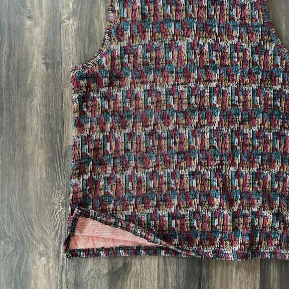 Anthropologie Akemi + Kin Petra Jacquard Top Chunky Knit Mock Neck Small Blouse - Picture 3 of 9